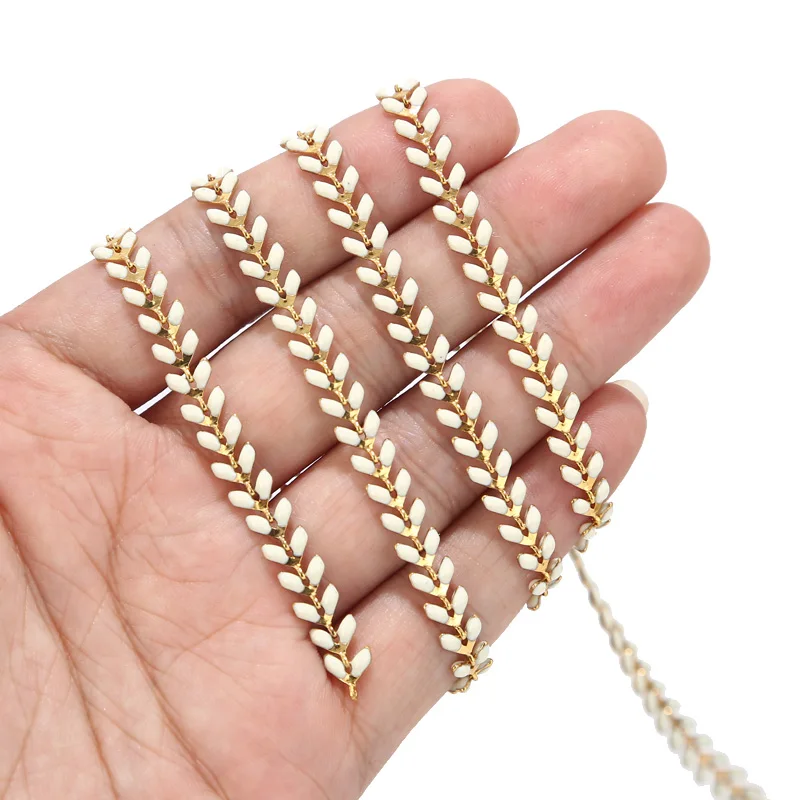 2 фута эмалированная латунь цепочка шеврона 6 мм позолоченные цепочки для стрел