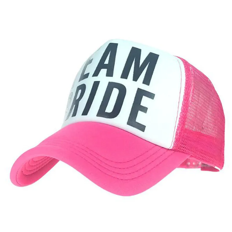 Trendy Net Baseball Cap Casual Snapback Hat Men Pink Women Hats Bride Tribe Black Caps Casquette Gorra White | Аксессуары для