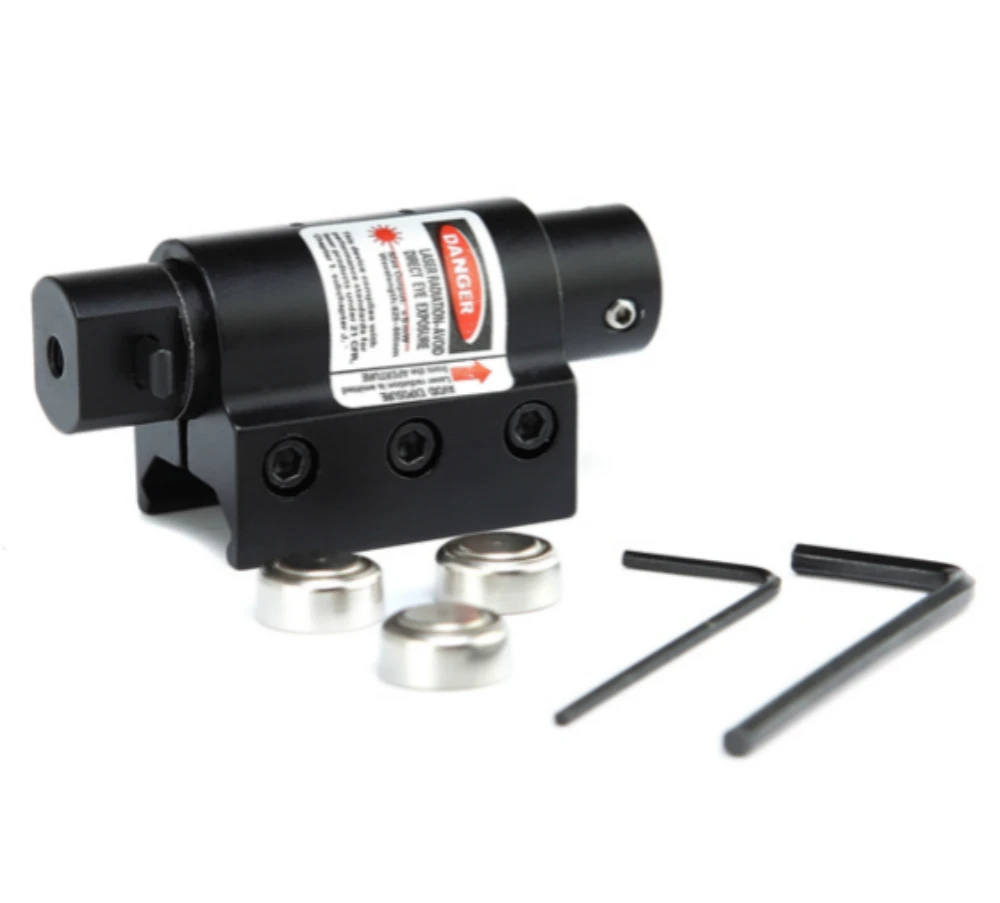 Тактический Компактный красный лазерный прицел 1 мВт с 20 мм платой Вивера