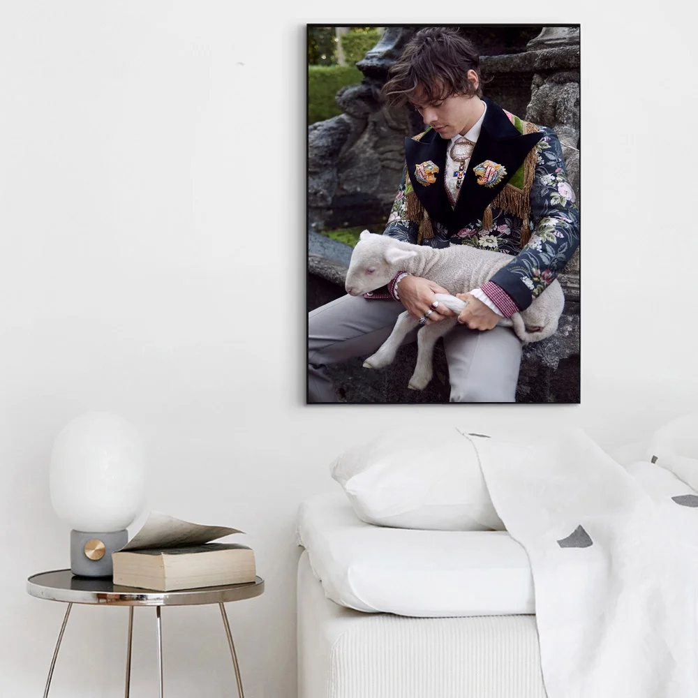 Музыкальный постер Гарри стилей холст Художественная печать настенные картины