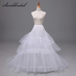 Винтажная подъюбник со шлейфом, 3 слоя, 2 обруч, кринолин, свадебное платье, для выпускного вечера, косплей, необычные аксессуары для нижней юбки 12001