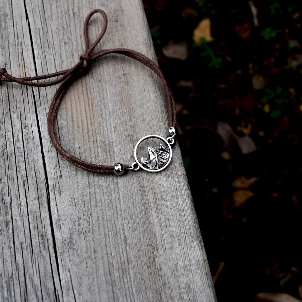 Браслет с изображением гор подарок для женщины путешествий на открытом воздухе |