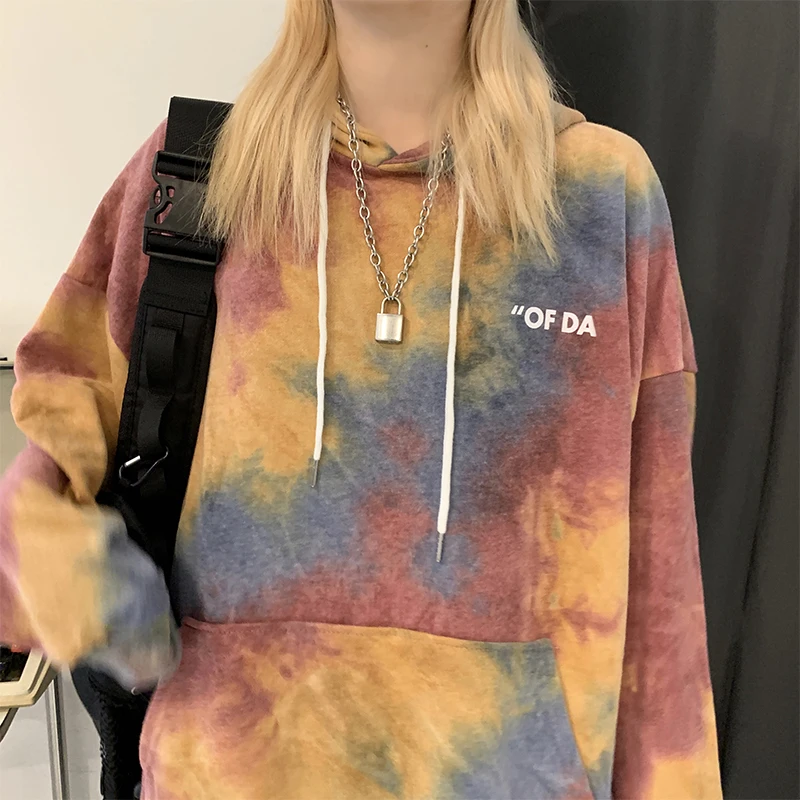 Женская толстовка с капюшоном Повседневная Толстовка в стиле Харадзюку большие