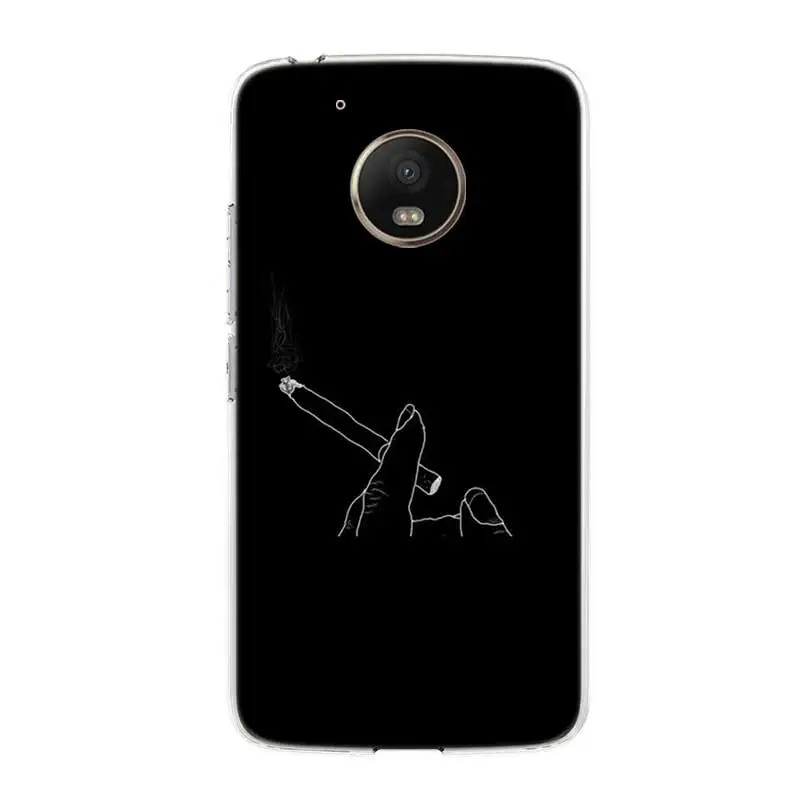 Черный фантастический художественный силиконовый чехол для Motorola MOTO G7 power G5 G5S G6 E4