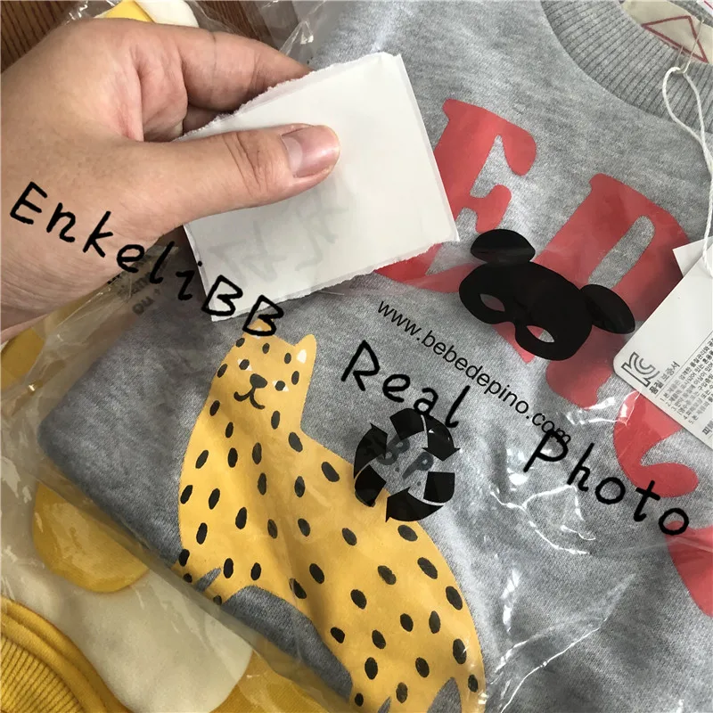 Коллекция года, Bebe de Pi*, осенняя одежда в Корейском стиле для маленьких мальчиков и девочек футболка с длинными рукавами для малышей милые топы с надписями, детские футболки