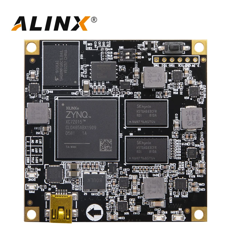Плата для разработки ALINX SoM AC7015B: XILINX Zynq-7000 SoC XC7Z015 ZYNQ ARM 7015 FPGA 8G eMMC на модуле |