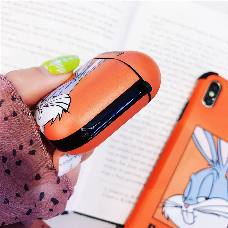Чехол с кроликом из мультфильма для Apple Airpods чехол милый Bluetooth чехол для наушников для Air pods Pro чехол силиконовый чехол