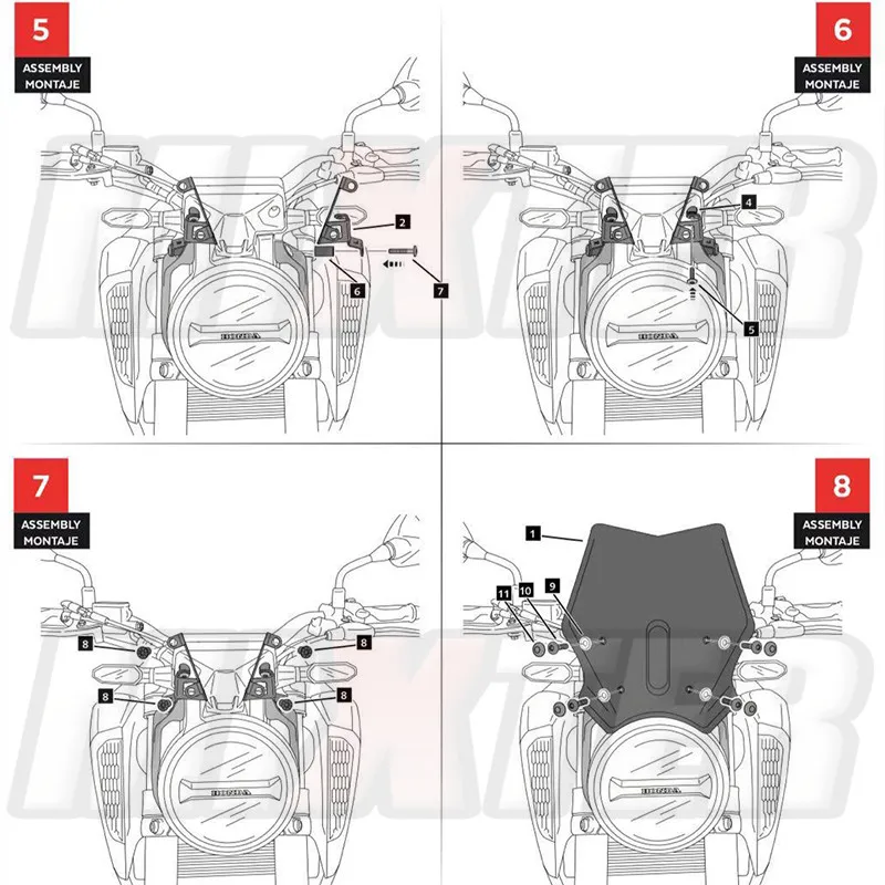 Мотоцикл кафе двигатель лобового стекла дефлектор для HONDA CB125R CB300R NEO Спортивное кафе CB 125R CB 300R 18'-19'