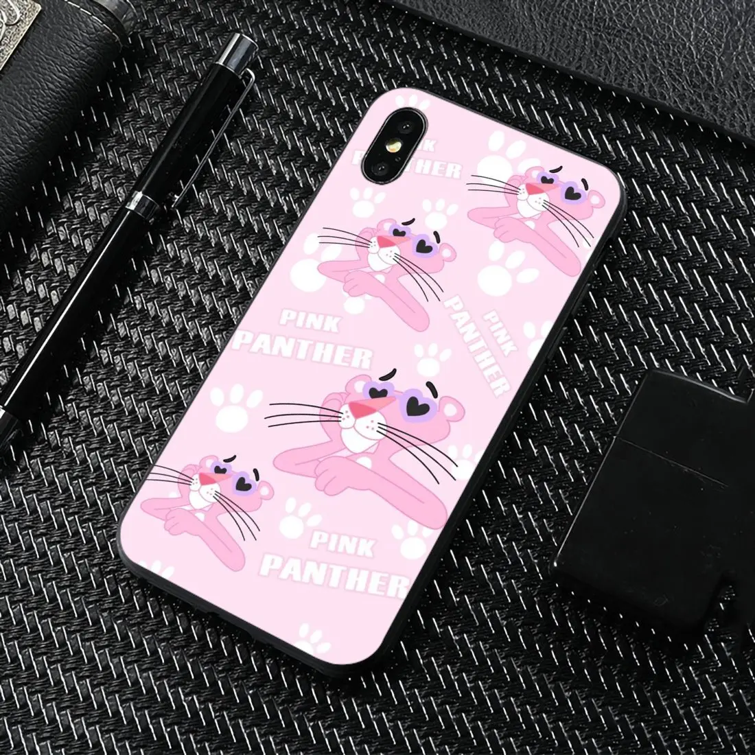 Силиконовый чехол для Samsung Galaxy Note 2 3 4 5 8 9 S2 S3 S4 S5 Mini S6 S7 Edge S8 S9 Plus Kawaii Розовая пантера