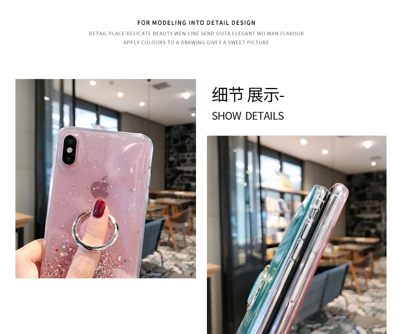 Auroras для huawei Nova 5T Блестящий блестящий чехол с блестками для Nova 5T прозрачный мягкий чехол со звездным небом полный Чехол со звездами и Луной