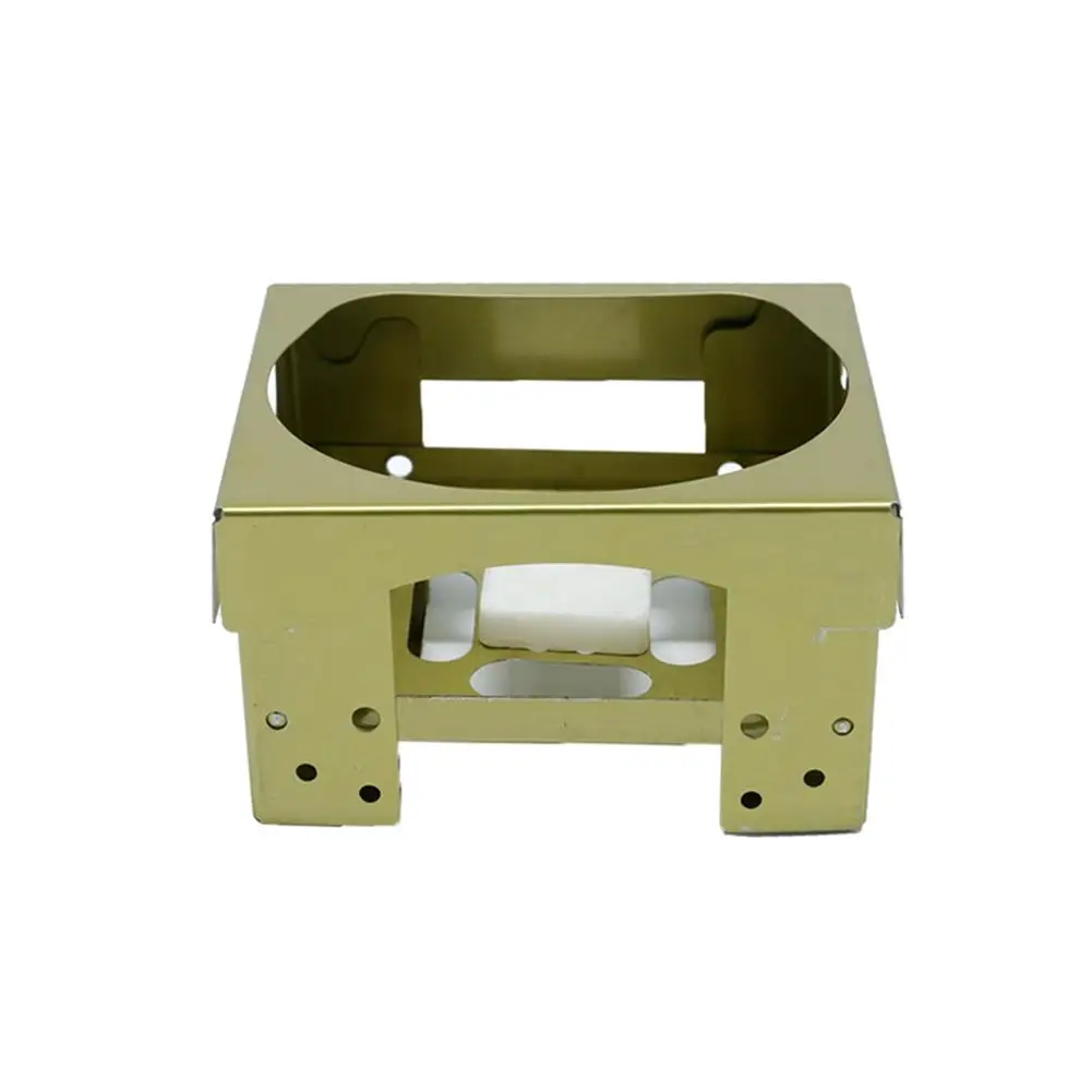 

Уличная Мини Складная твердая спиртовая плита, портативная восковая твердая топливная плита из нержавеющей стали для пикника, пешего туриз...