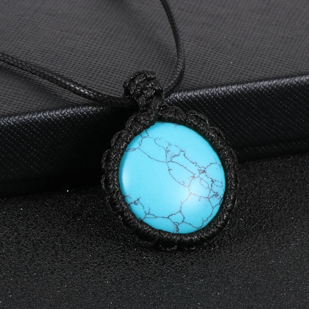 Женский и мужской кулон из натурального камня тигровый глаз Овальный Оникс