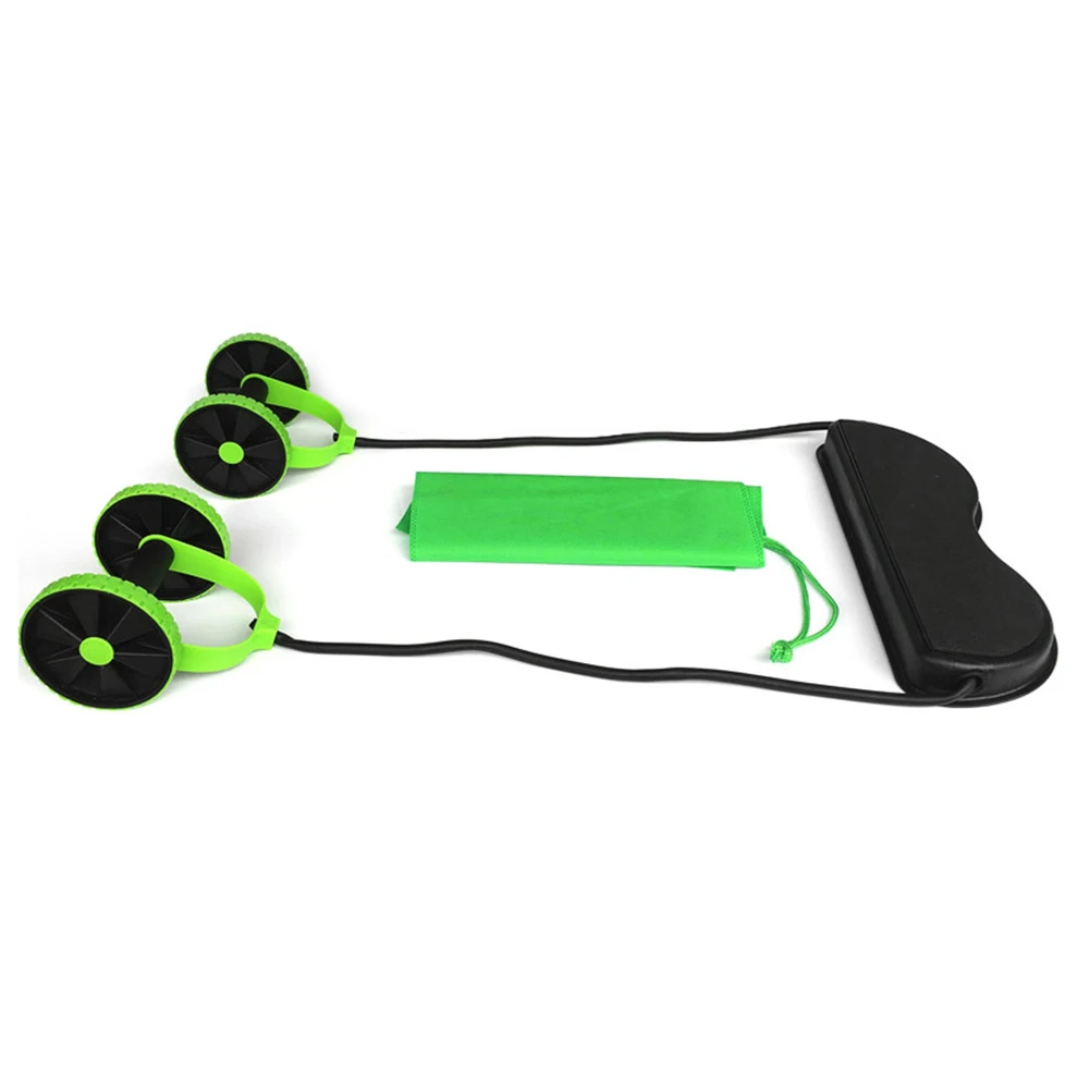 Уличный тренажер для фитнеса многофункциональный двойной ролик AB складной мышц