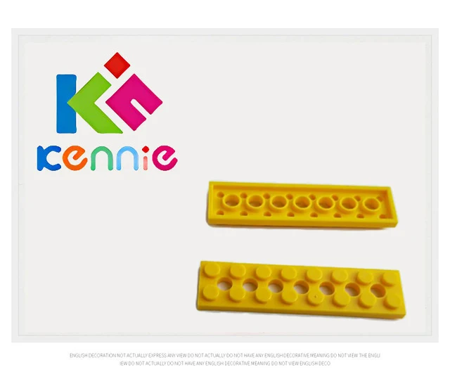100 шт./лот Kennie moc DIY bulding block совместим с высокотехнологичными аксессуарами Plate 2x8