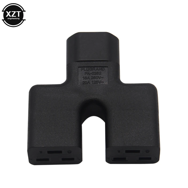 Новый PA 0252 IEC 320 C14 C19 IEC320 штекер двойной 2 * гнездовой адаптер питания 16A 20A UPS PDU