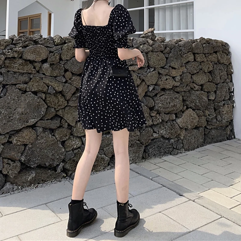 Gaganight шифоновое женское короткое платье модное корейское тонкое летнее