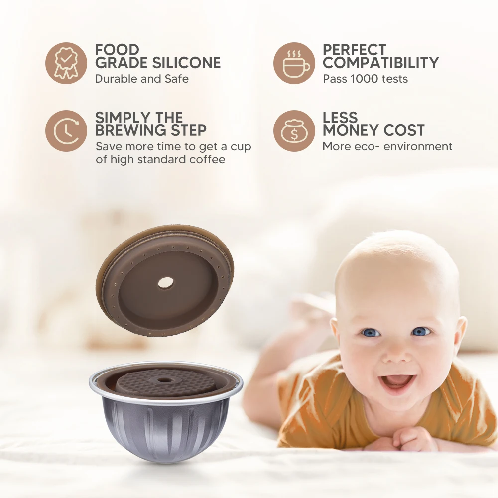 Многоразовая Крышка Для Кофейной Капсулы Icafilas Nespresso Vertuo Next/vertuoline Многоразовый