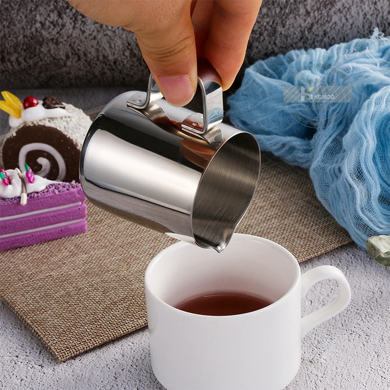 Кувшин для взбивания молока из нержавеющей стали посуда бариста кофе эспрессо