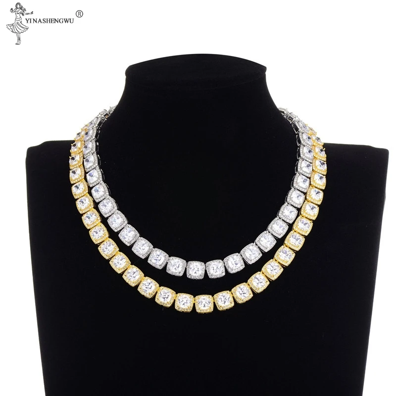 

Цепочка из металлического сплава в стиле хип-хоп с микрозакрепкой и фианитом