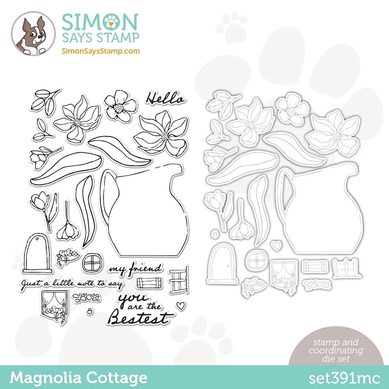 

JC Vase Flowers Leaves Metal Cutting Dies and Rubber Stamps Scrapbooking Letters Craft Stencil Make Album Sheet Decor Template