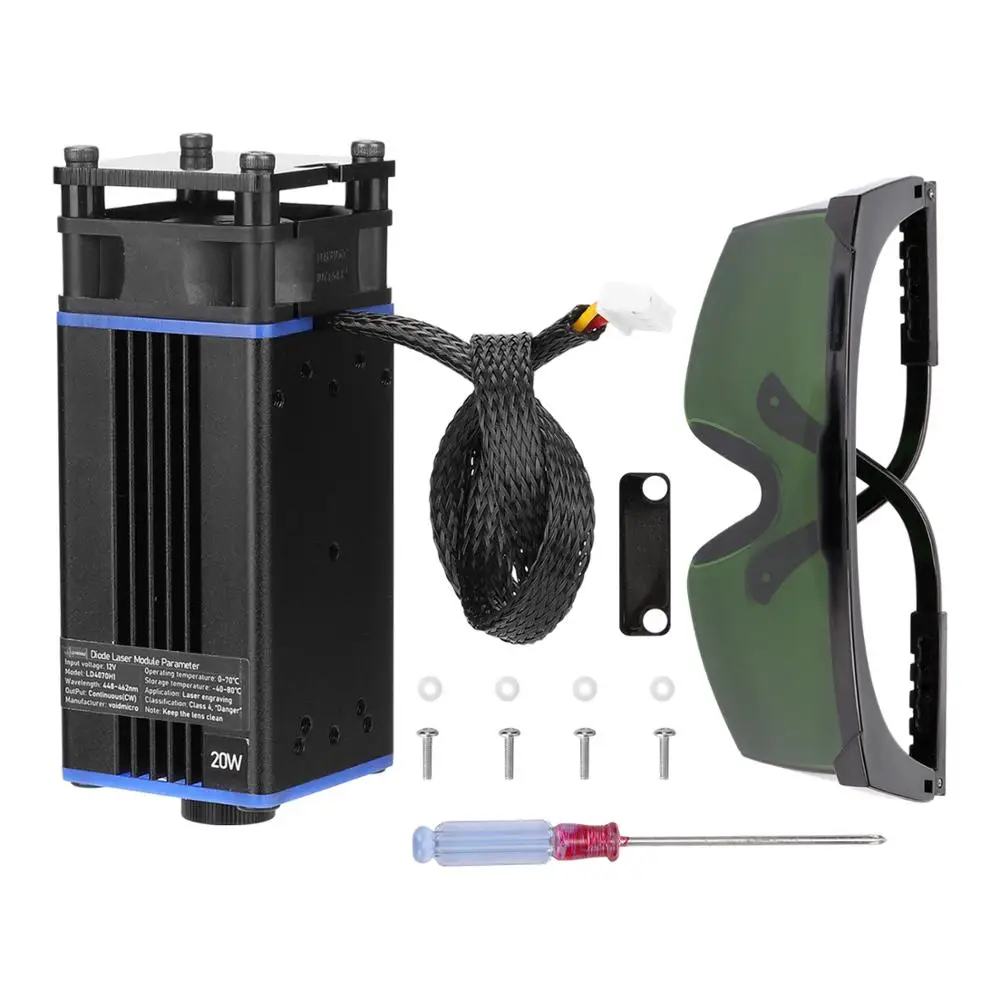 Лазерная головка 30W20W/10W лазерный модуль 450 нм мини лазерная для резки лазерного