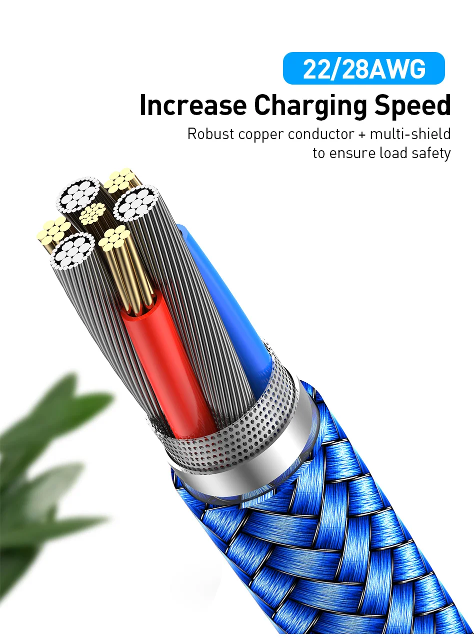 USLION 3A Micro USB быстрый заряд кабеля USB кабель для передачи данных провод для Samsung Xiaomi Redmi Note 4 5 Android кабель Microusb Быстрая зарядка