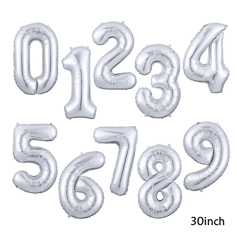 37 шт. фольгированные воздушные шары с номером 30 дюймов | Дом и сад