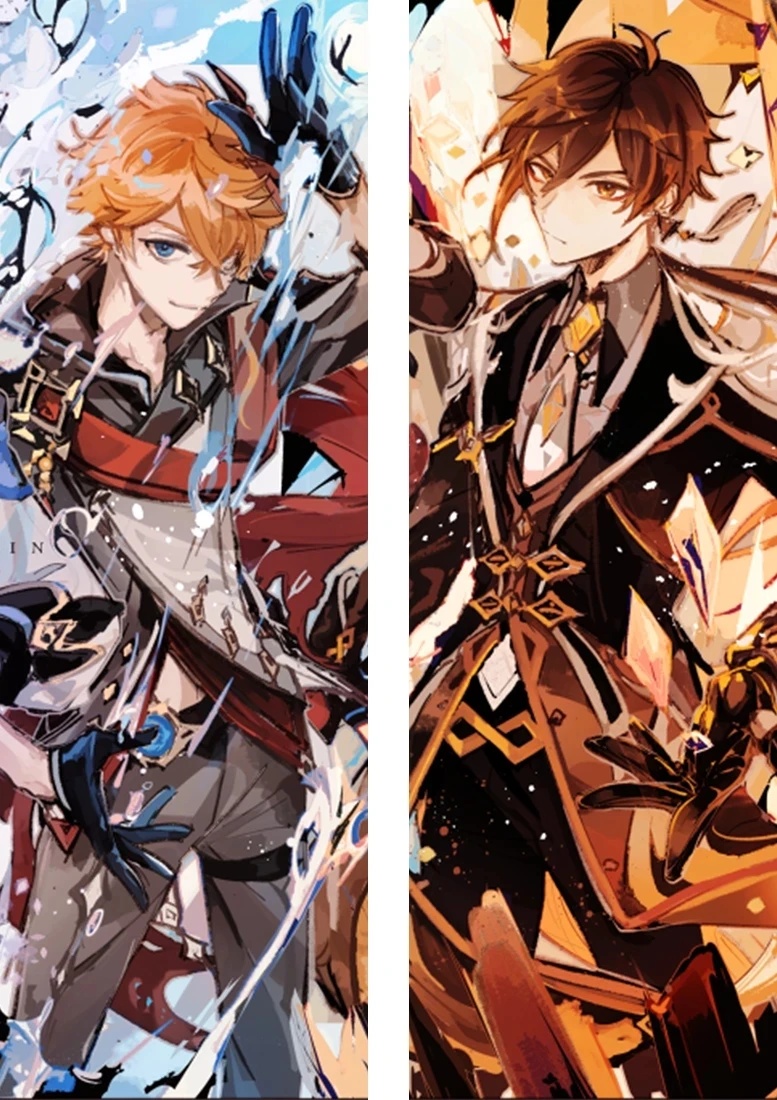 

2021 ot Anime Game Genshin Impact Zhongli Male Pillow Cover Hugging Body Pillowcase Dakimakura Otaku Bedding Pillow Case cover
