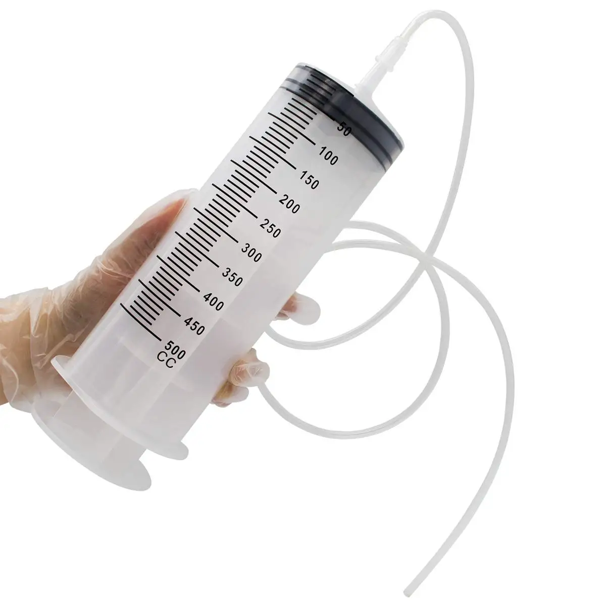 Большой Шприц 500 мл многоразовый жидкостной шприц с катетером 100 см для