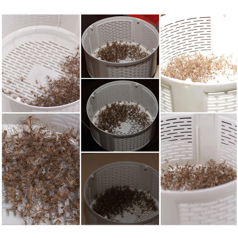 Светодиодная лампа-ловушка для комаров электрическая Бесшумная ловушка