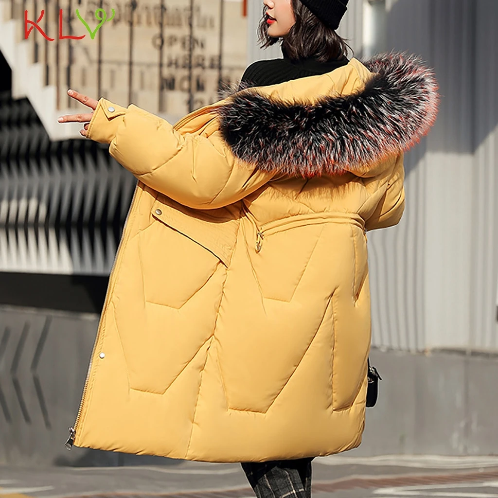 

Women's Down Jacket Cotton Wadded Hooded Warm Thick Long Parkas Womens Winter Jackets And Coats 2019 Outdoor Snow Outwear 19Aug
