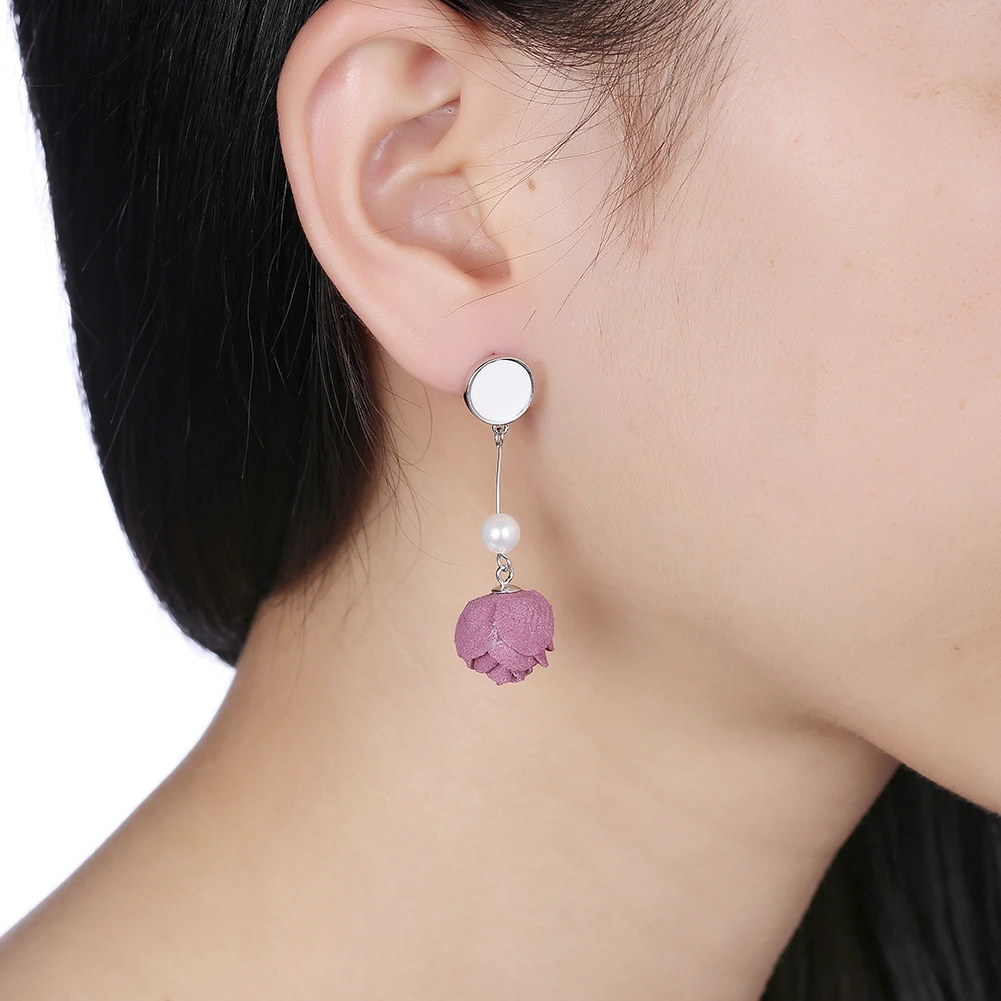 

SILVERHOO 925 Sterling Silver Vintage Drop Earrings Shell Pearl And Cubic Zirconia Geometric Female Earring Anniversary Jewelry