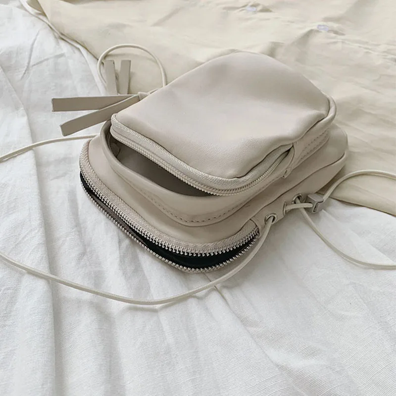 Сумка на плечо женская из экокожи модный миниатюрный саквояж маленький