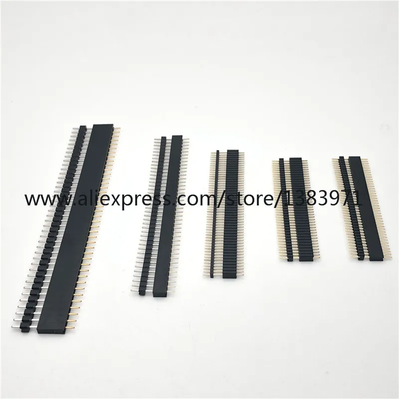 5 пар 40 Pin 1x40 однорядные мужские и женские 2 54/2 0/1 27 мм ломаемый контактный разъем PCB