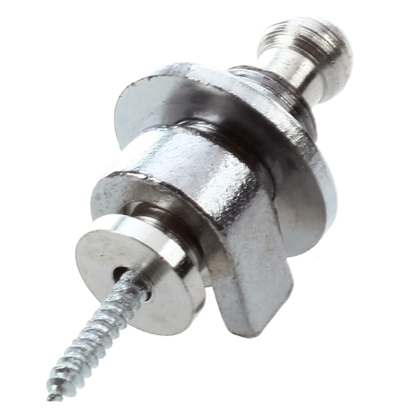 

Silver Tone Security Strap Lock Guitar Repair Parts New