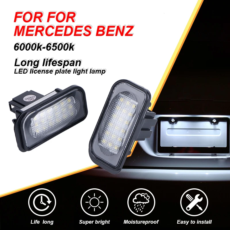 12V светодиодный номерной знак лампа для Mercedes Benz C Class W203 4 дверный седан/SL R230 / CLK