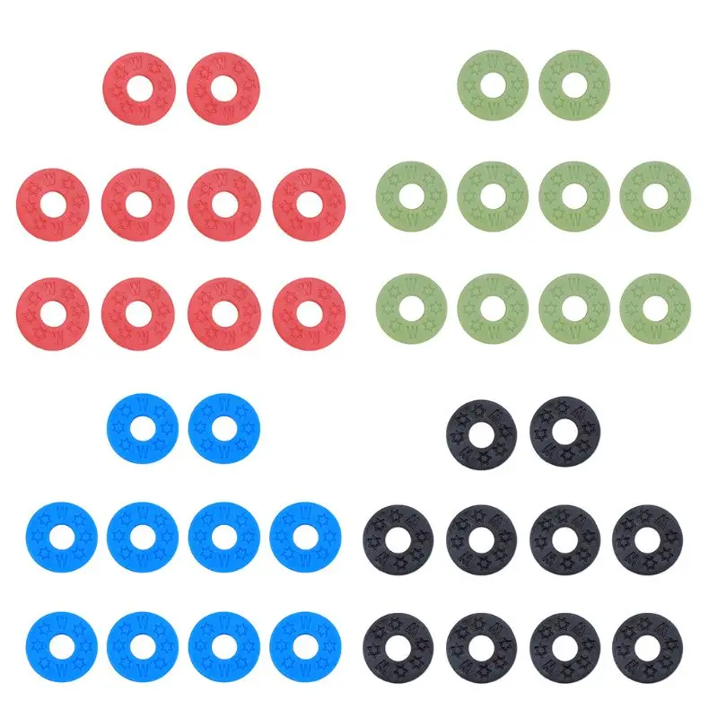 

10 шт. ремень замки Резиновые Прокладки Шайбы для акустическая бас-гитары Запчасти и аксессуары