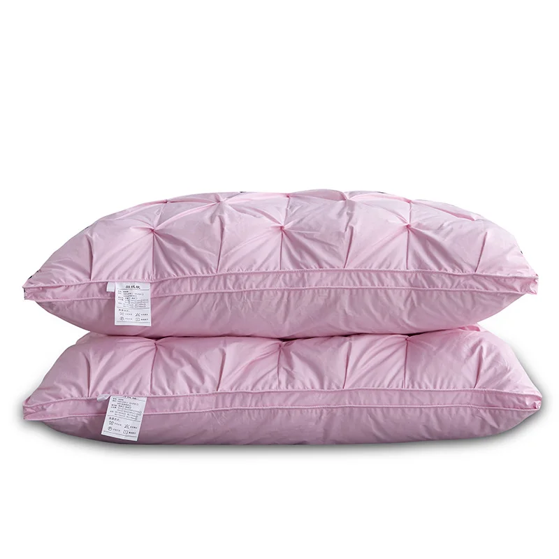 

Cotton Twisted Down Pillow White Goose Pillows Goose Feather Cushion Five-star Hotel Comfortable and Skin-friendly Bedding