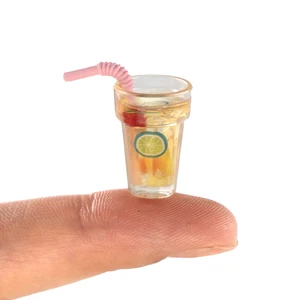 1 шт., 112 Миниатюрные аксессуары для кукольного домика, миниатюрная модель чайной чашки, миниатюрная модель напитков, игрушка, украшение для кукольного домика