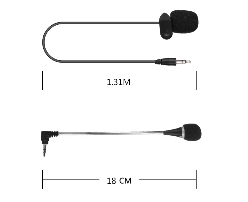 1 шт. Новое поступление мини 3 5 мм Jack Гибкий микрофон для портативных ПК тетрадь
