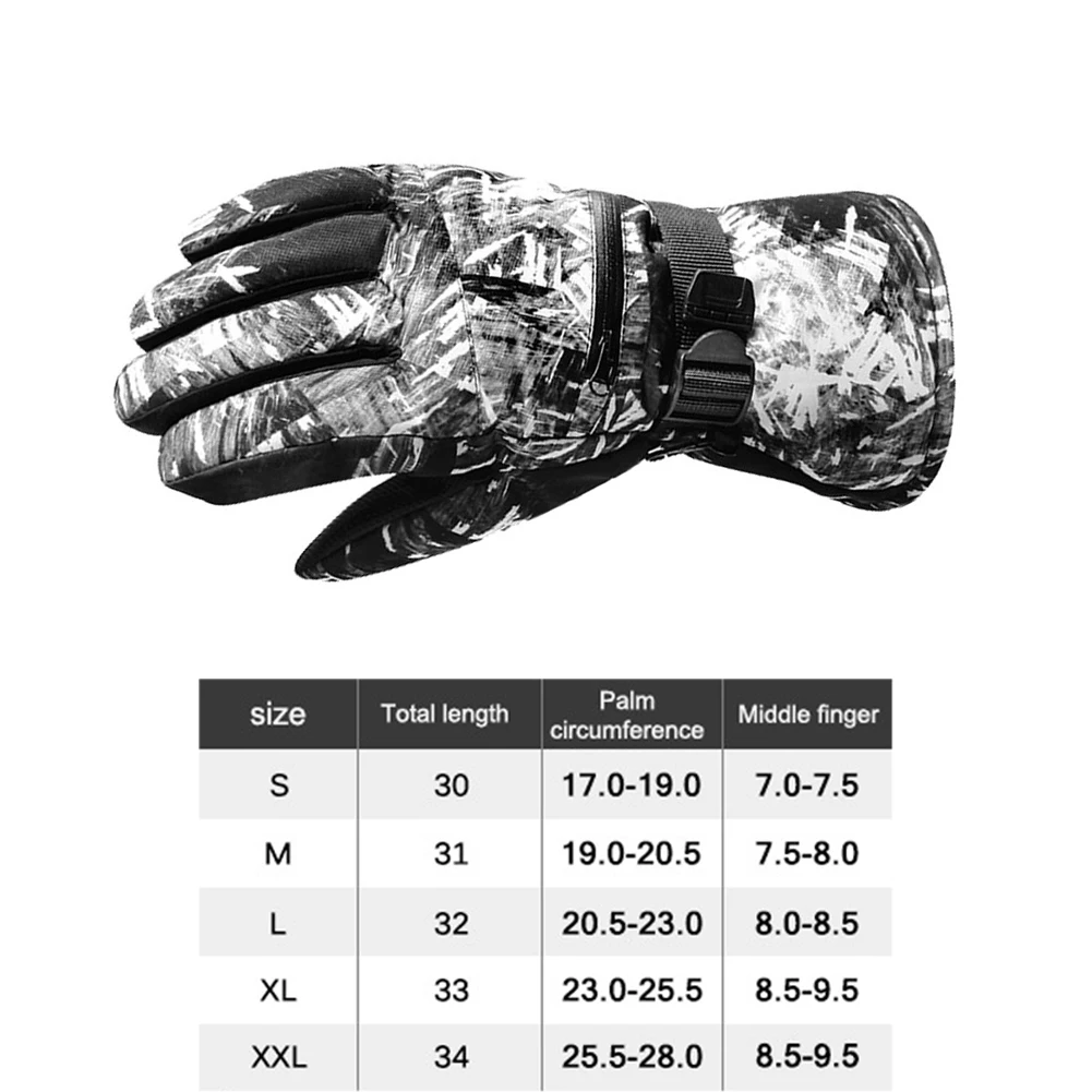 

1 Pair Winter Skiing Skating Gloves Men Women Riding Cycling Waterproof Shockproof Touch Screen Warm Motorcycle Bike Gloves