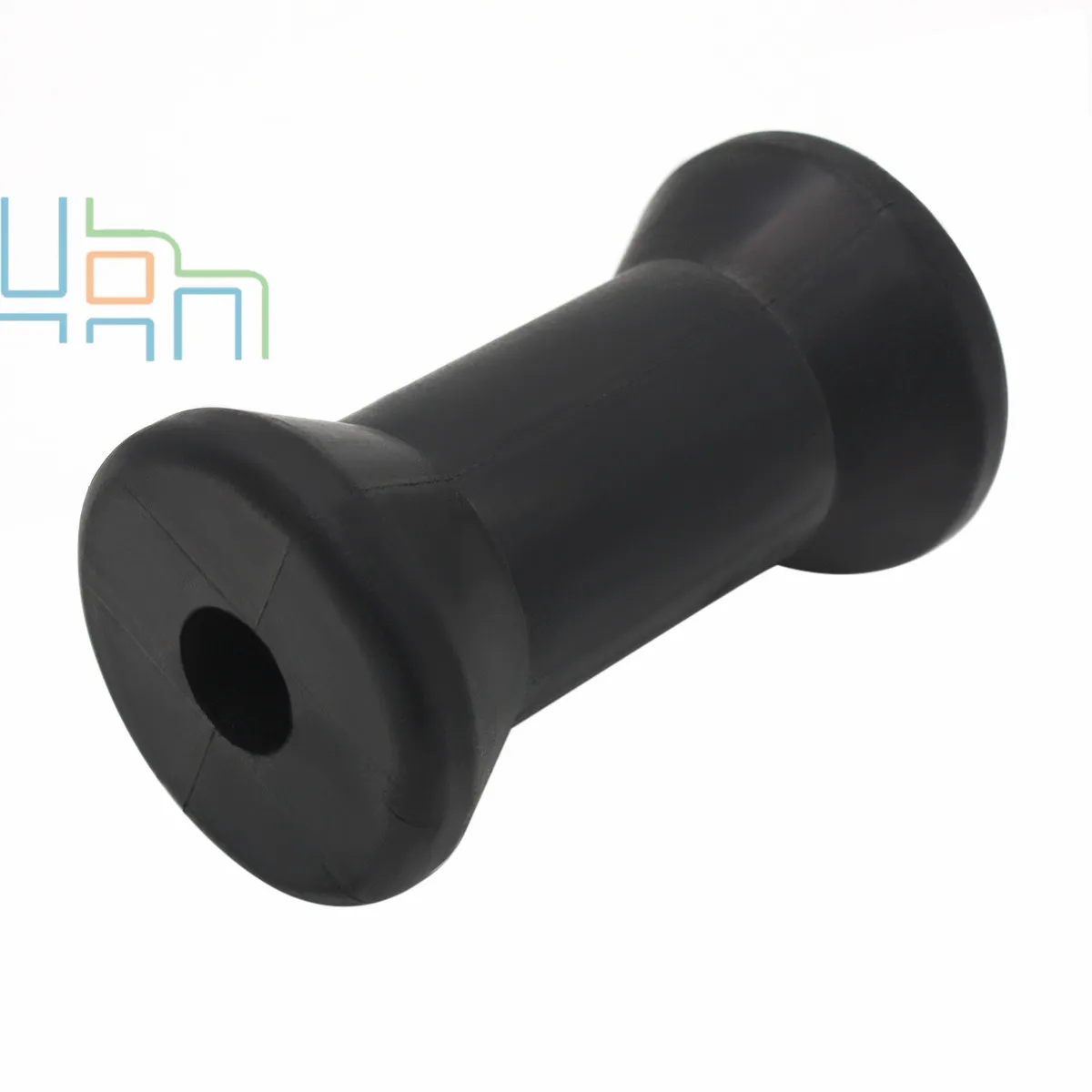 4 дюйма Ширина Лодочный Прицеп черный полиуретан катушки ролик 1/2 дюймов