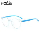 Очки детские круглые ярких цветов, с защитой от синего света, для мальчиков и девочек