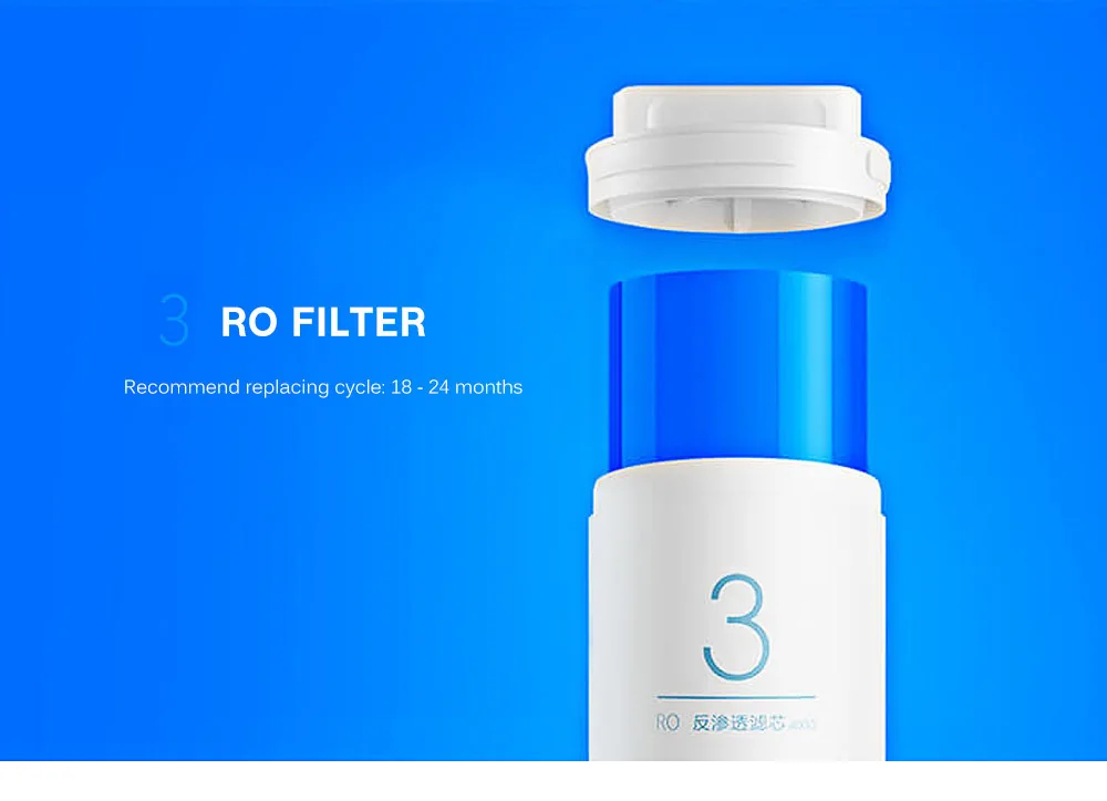 Xiaomi mi очиститель воды Ro фильтр mi home App Смартфон Дистанционное управление бытовой техники фильтр для воды для ванной комнаты спальни