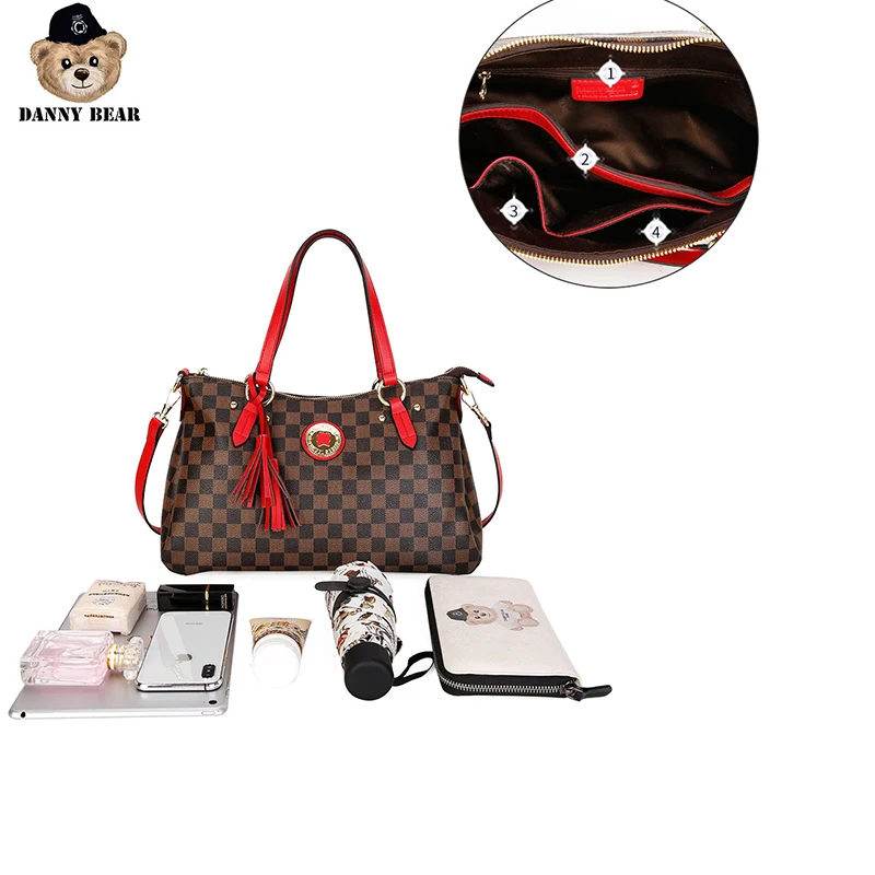 Женская сумка-мессенджер Дэнни медведь с принтом Lingge Классическая Сумка-ведро