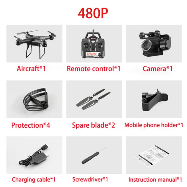 480p drone S32T вращающийся Квадрокоптер с камерой 1080 P HD аэрофотосъемка воздуха давление парение вертолет с камера дрон квадрокоптер с камерой квадрокоптер с камерой профессиона квадракоптер квадракоптер - Цвет: 480p