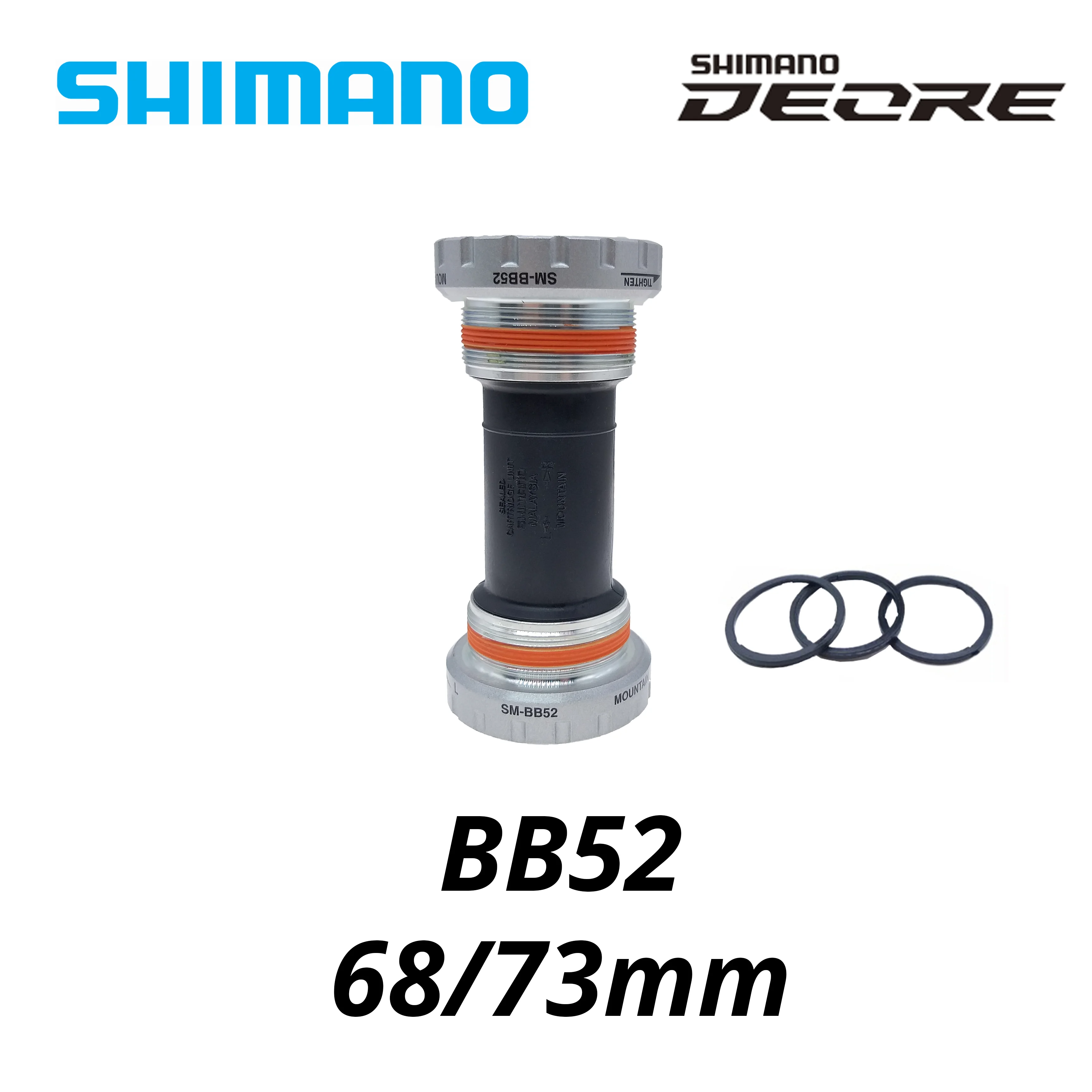 Нижний Кронштейн для горного велосипеда Shimano Deore SM BB52 XT MT800 Hollowtech II 68 73 мм m4050 m6000 m4100