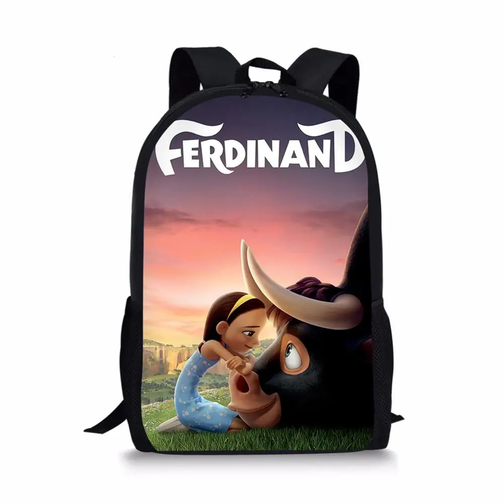 HaoYun Fashion Childrens' School Backpack Ferdinand Pattern Students School Bag Cartoon Anime Design Teenagers Book-Bags Mochila