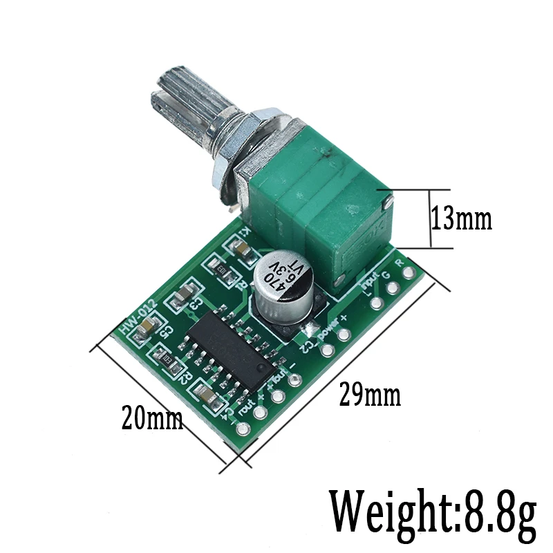 Плата цифрового усилителя PAM8403 mini 5V с потенциометром может использоваться