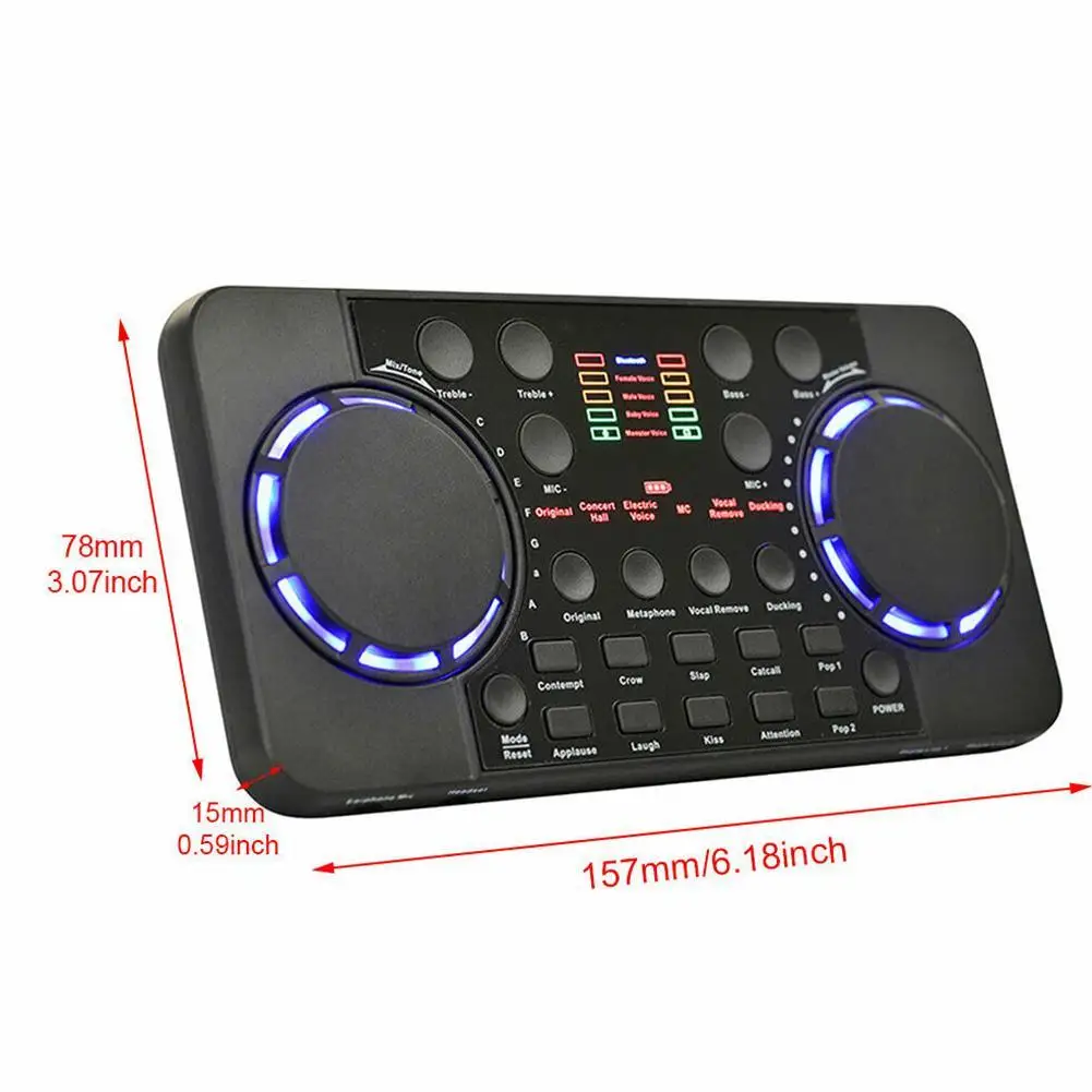 

Portable External Sound Card External Bluetooth 4.0 V300 Mobile Phone Computer Recording Sound Card Suitable For Computer Mobile